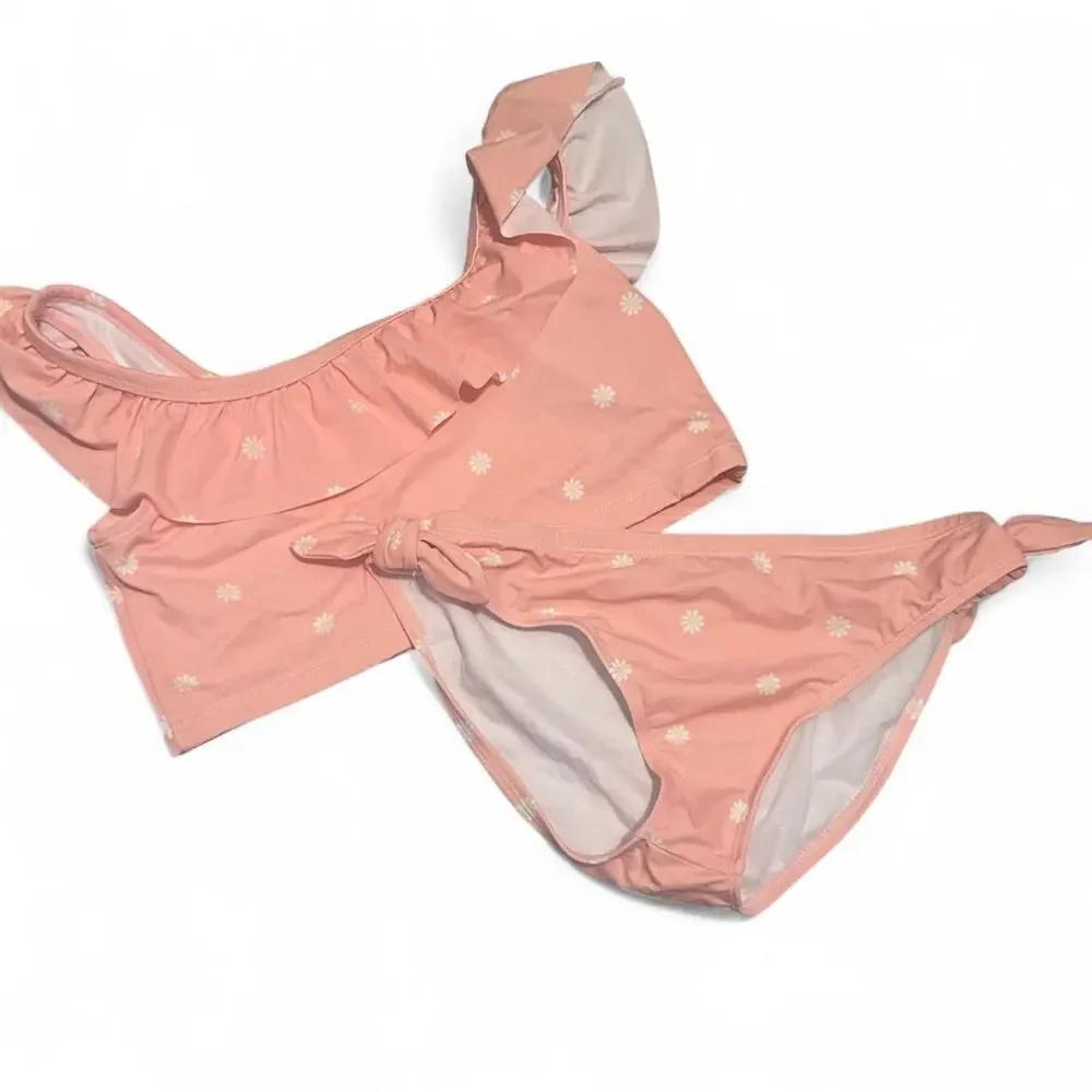Gymboree girls XL 14 2pc Pink/White‎ Floral Bikini